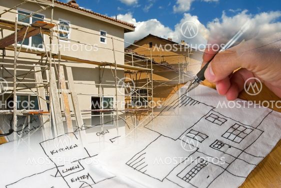 Architect and Construction Montage