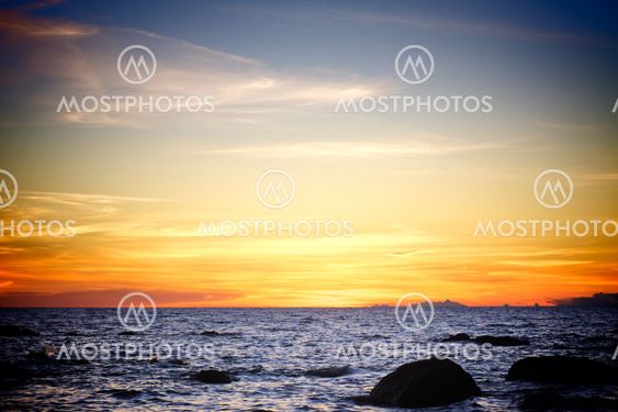 Sunset over Andamanhavet