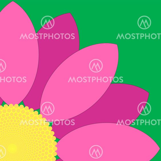 Pink Flower Quarter Icon