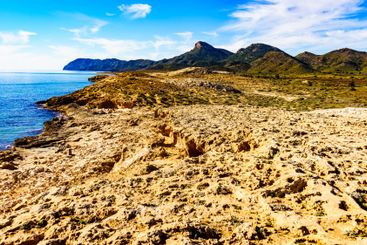 Sea shore, coast landscape in Spain.