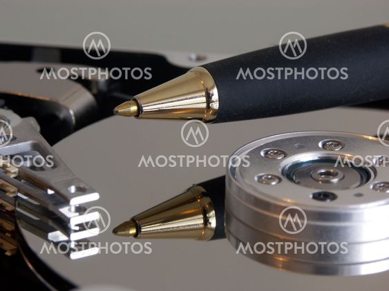 details of an internal computer hard drive