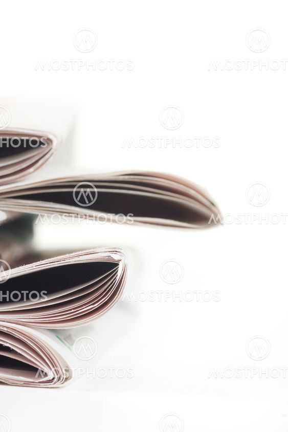 stack of newspapers