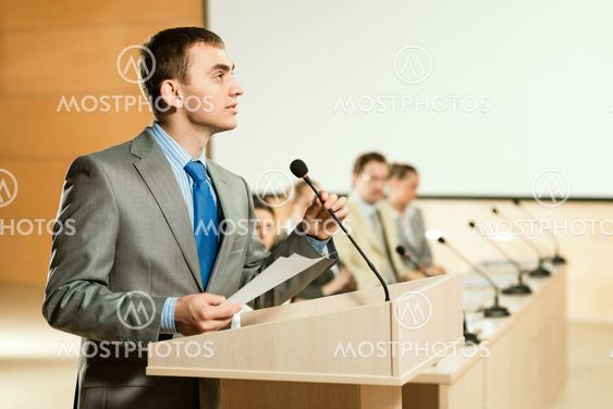 male speaker