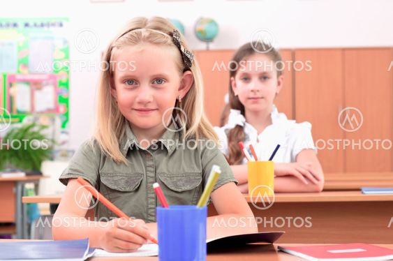 pupils in classroom