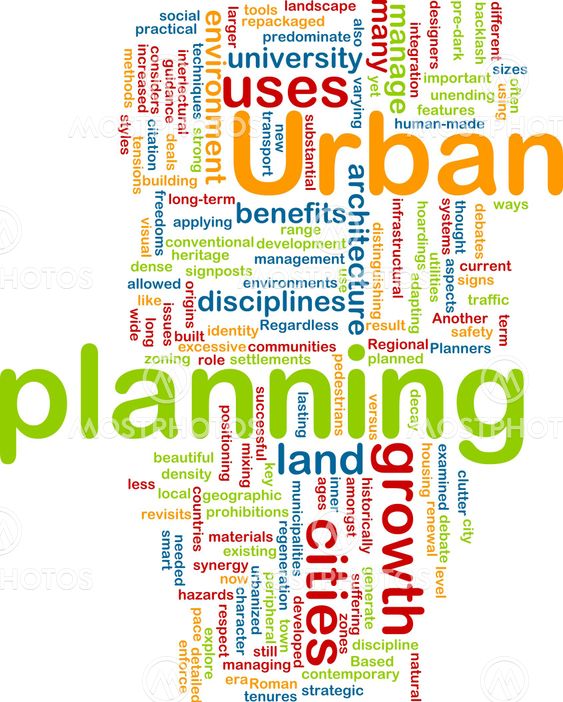 Urban planning background concept
