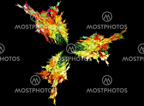Colorful abstract flower