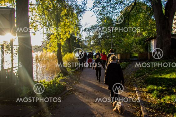 Strolling in the sun