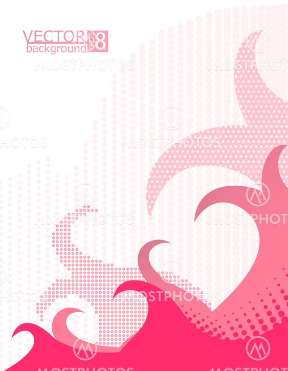Abstract vector background about Love