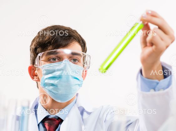 scientist working in the lab