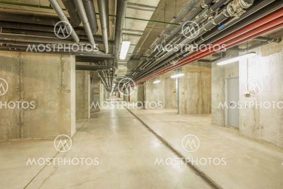 Underground city parking.