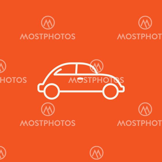 Car line icon.