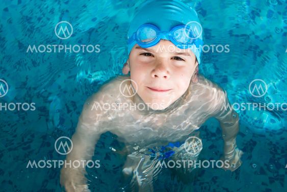 Child in swimming pool