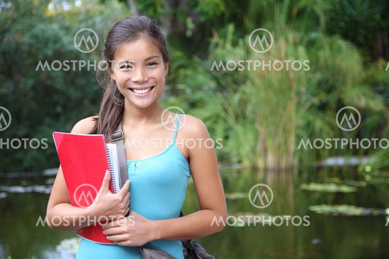 Asian university student