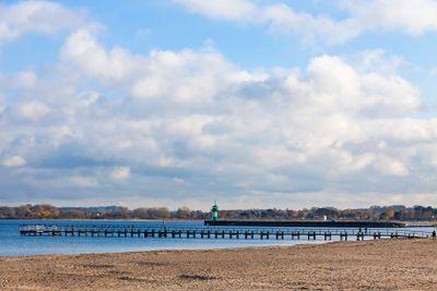 Beach at the Baltic seacoast in Travemunde, Germany