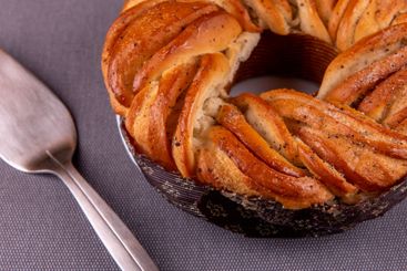 swedish cake with cardamom. Kanelbulle, swedish homemade...