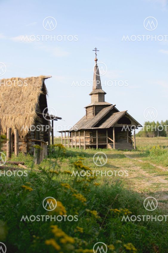 Wooden church in Rostov, Russia