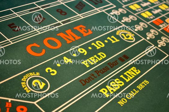 Craps Table located in a Casino