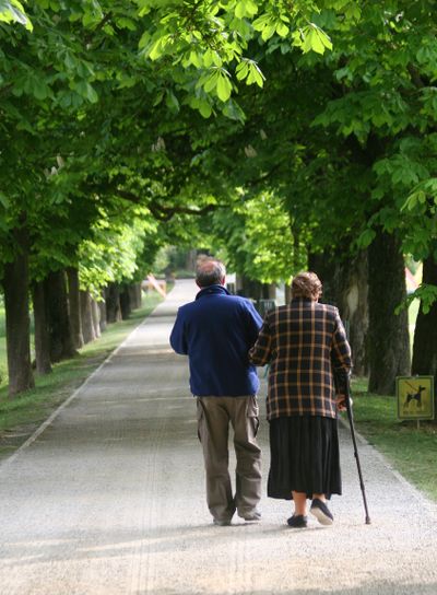 Seniors in a park