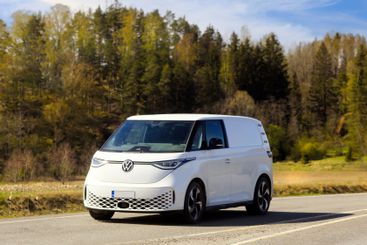 Volkswagen ID Buzz Electric Van on the Road