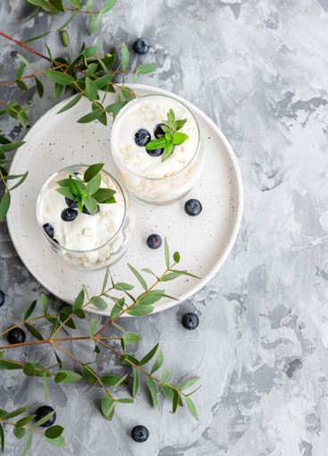 Light summer dessert made from whipped cream, meringues...