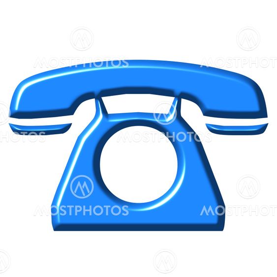 3D Azure Telephone