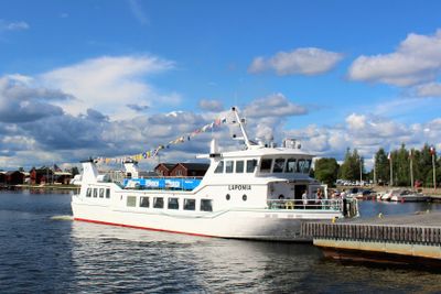 Turbåten Laponia vid Västra Kajen i Piteå