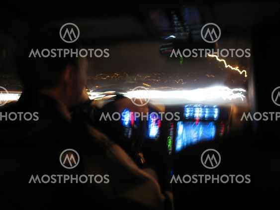 Night Driving Light Trails