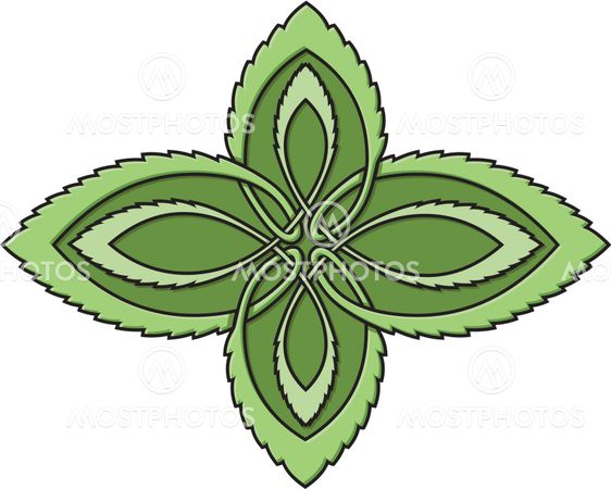 Mint celtic knot
