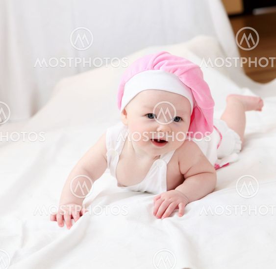 cute baby in hat