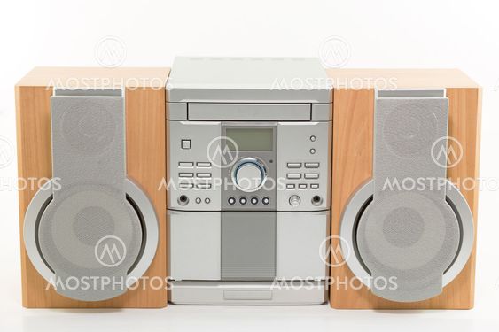 mini compact radio system with CD player