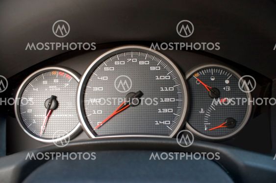 Modern Car Gauge Cluster