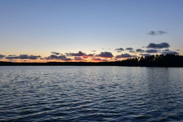 Afterglow over the lake