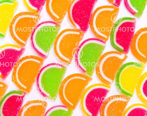 Colorful different Jelly Candy
