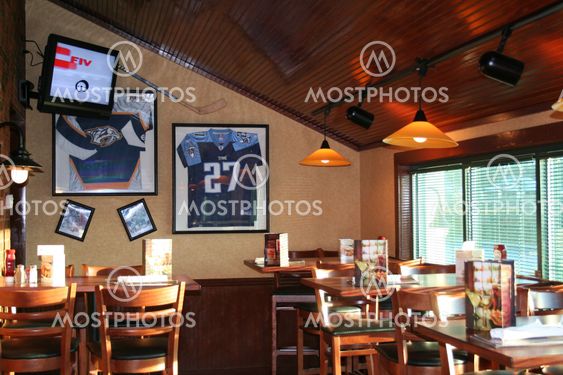 Sports room of a restaurant
