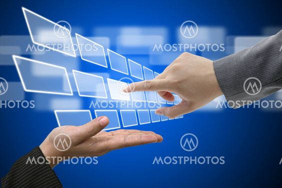 Virtual Technology Touch Screen Interface