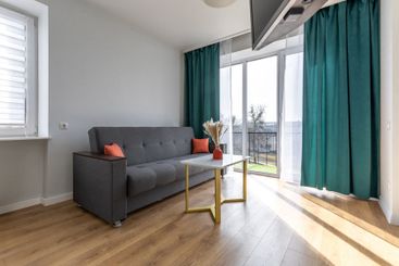 Modern Living Room with Natural Light and Cozy Decor