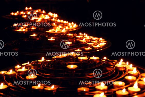 Burning candles
