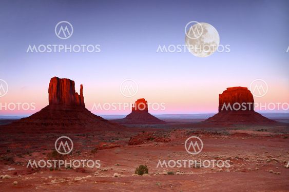 Moonlit Monument Valley