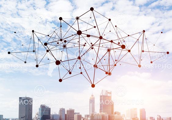 Modern city and social net as concept for global networking