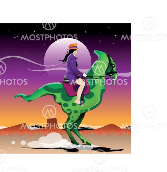 rider in the desert