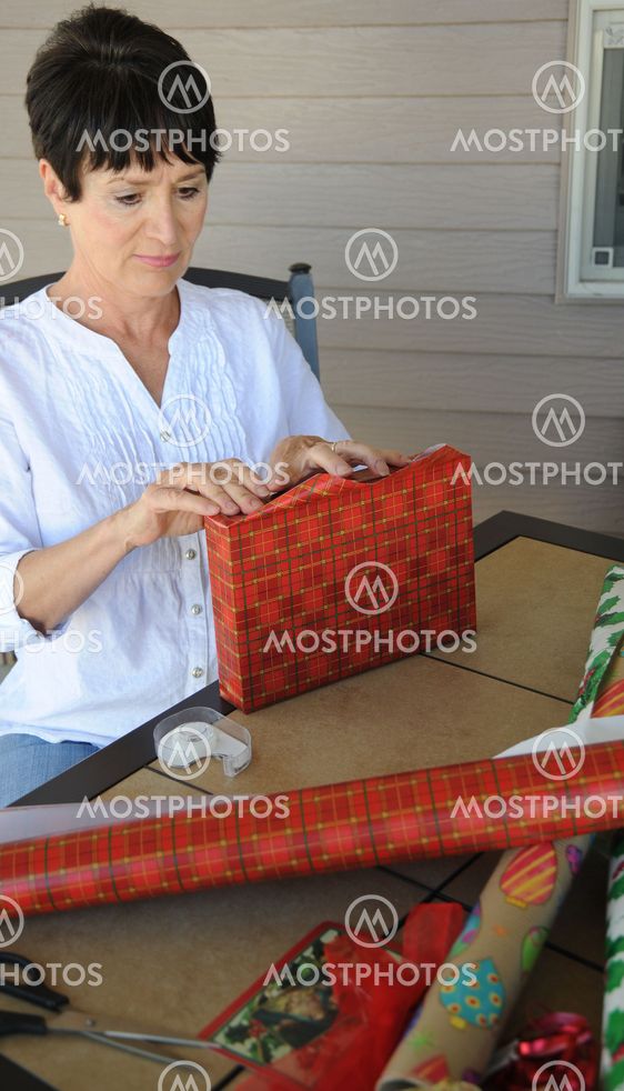 Christmas gift wrapping.