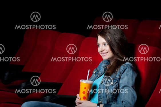 woman in cinema