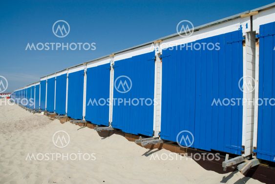 Blue little Beach-houses