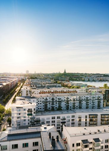 Hammarby Sjostad in Stockholm, Sweden
