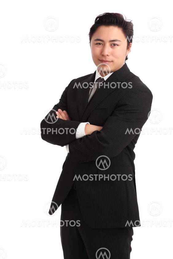 Young businessman in a suit and tie