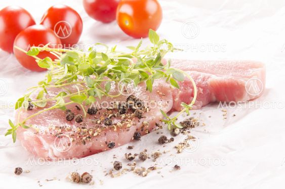 raw pork chop