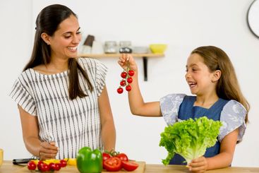 Having fun in the kitchen