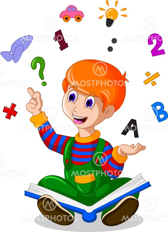 boy cartoon have imagination