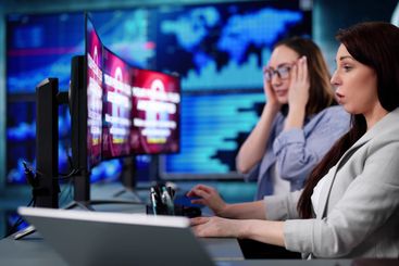 Cybersecurity Professional Preventing Ransomware Attack...