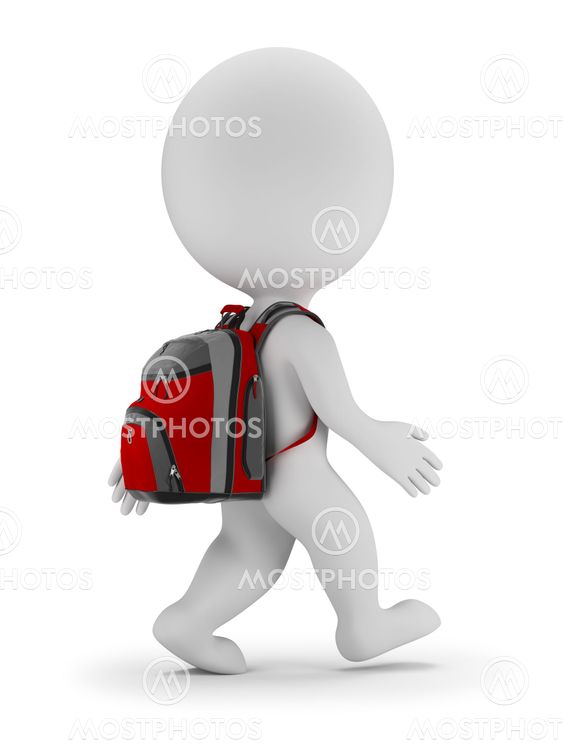 3d small people - back to school